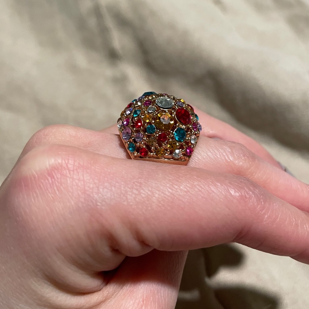 18K RGP Multicolor Fashion Ring - Picture 7 of 9